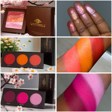 Dede's Signature - ‘BLUSH & GLOW’ - 2 BLUSH PALETTES + BRONZE HIGHLIGHTER