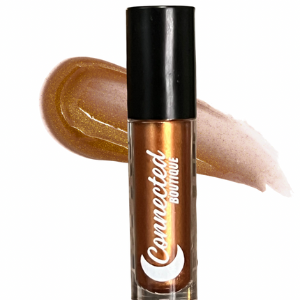 Connected Boutique - Creative - lip gloss hydrating metallic brown