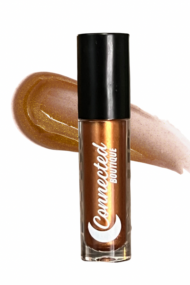 Connected Boutique - Creative - lip gloss hydrating metallic brown