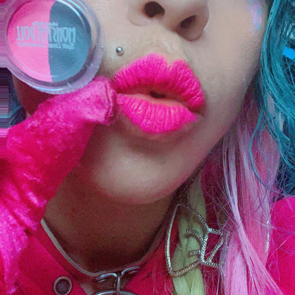 Inked Doll Cosmetics - (HUGE!) Monster Doll ZOMBY GAGA *UV Neon Pastel* SPLIT LINER/ FACE/ BODY PAINT