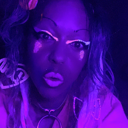 Inked Doll Cosmetics - (HUGE!) Monster Doll ZOMBY GAGA *UV Neon Pastel* SPLIT LINER/ FACE/ BODY PAINT