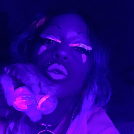 Inked Doll Cosmetics - (HUGE!) Monster Doll ZOMBY GAGA *UV Neon Pastel* SPLIT LINER/ FACE/ BODY PAINT
