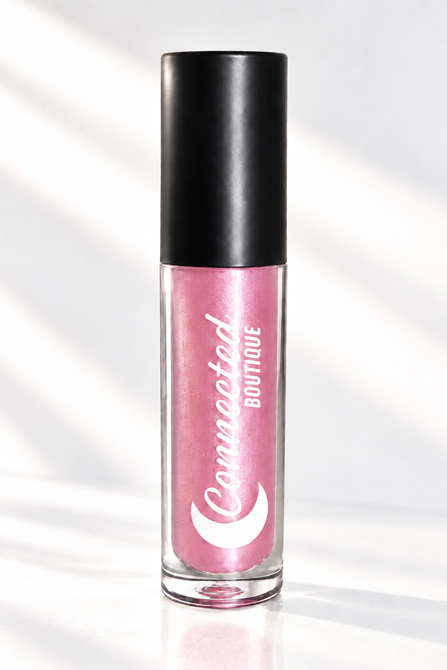 Connected Boutique - Rose- Metallic Pink Bold Longwear Liquid Lipstick – Transfer‑Proof Matte