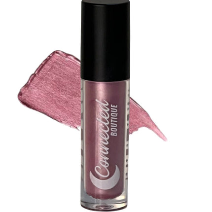 Connected Boutique - Rose- Metallic Pink Bold Longwear Liquid Lipstick – Transfer‑Proof Matte