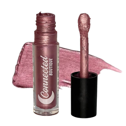 Connected Boutique - Rose- Metallic Pink Bold Longwear Liquid Lipstick – Transfer‑Proof Matte