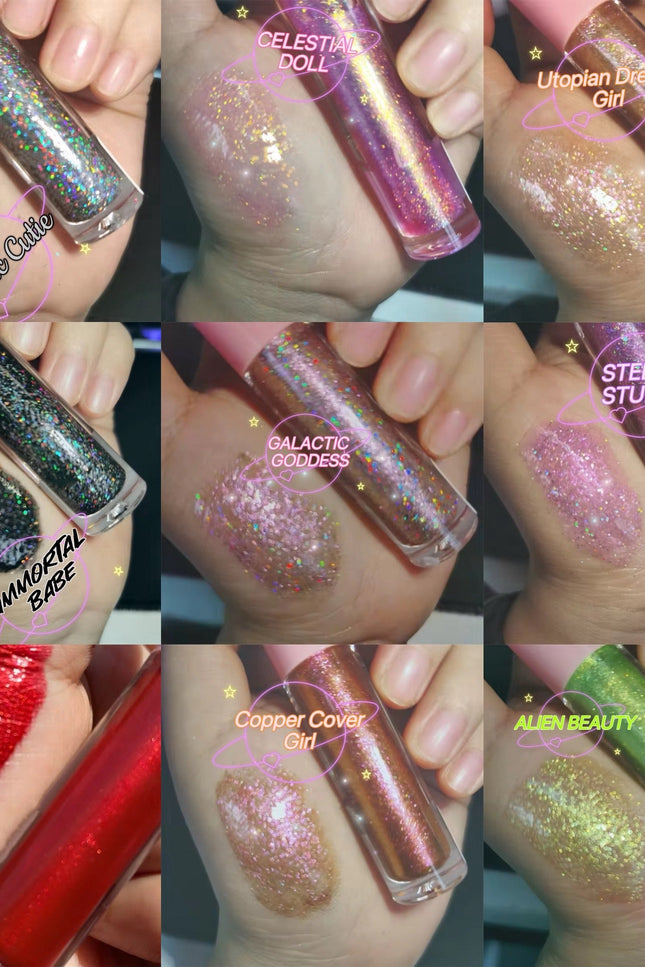 Inked Doll Cosmetics - CELESTIAL DOLL GLITTER GLOSS Collection