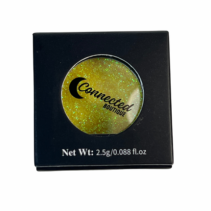Connected Boutique - Inner Goddess - Yellow/Green Duo-chrome Glitter Eyeshadow single