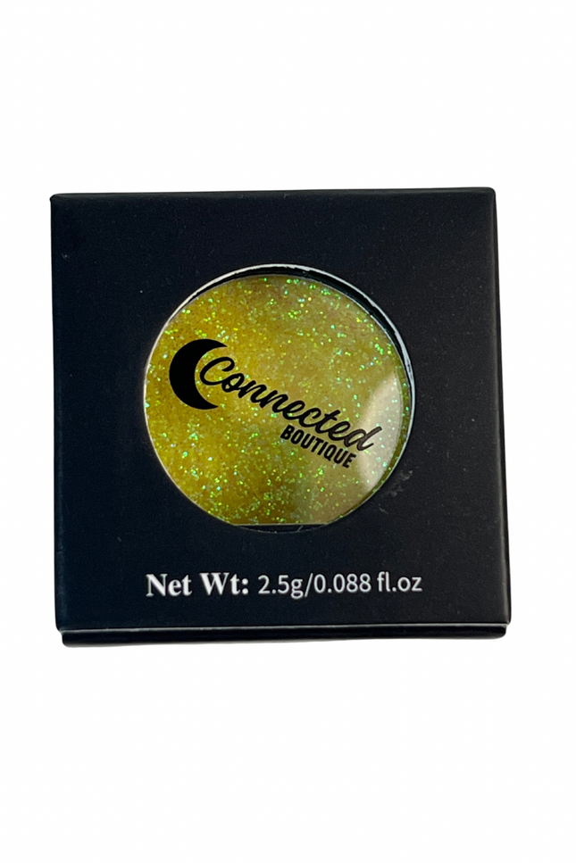Connected Boutique - Inner Goddess - Yellow/Green Duo-chrome Glitter Eyeshadow single