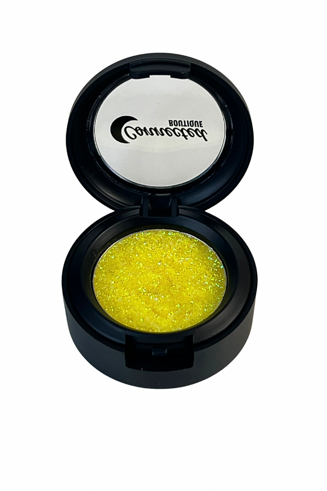Connected Boutique - Inner Goddess - Yellow/Green Duo-chrome Glitter Eyeshadow single