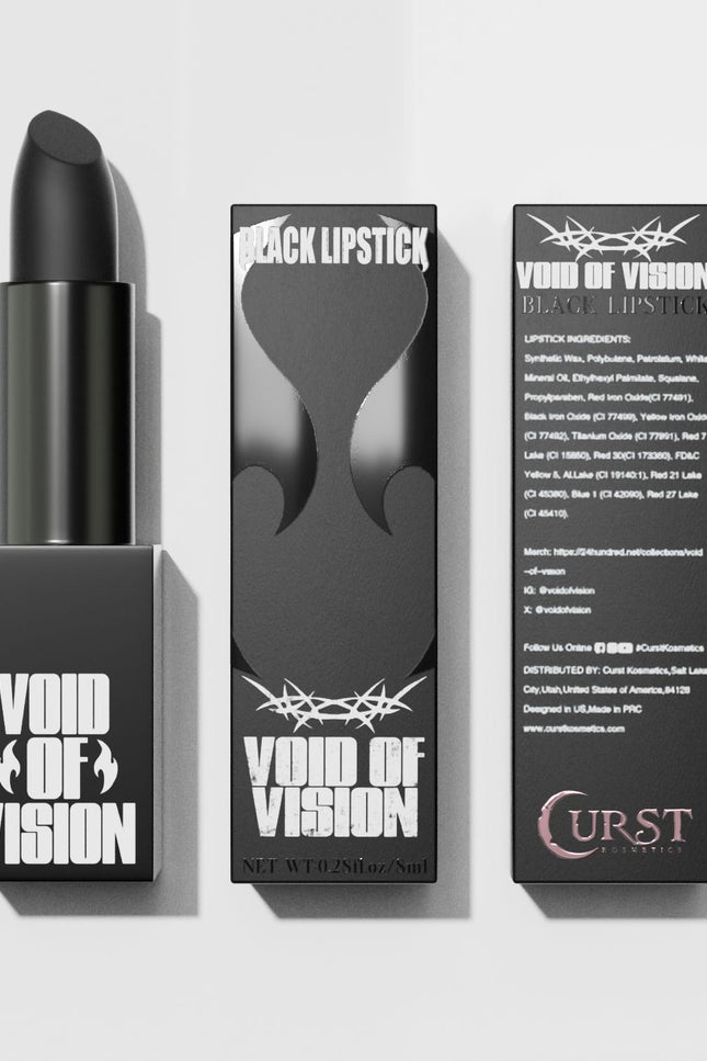 Curst Kosmetics - Void Of Vision - Black Lipstick