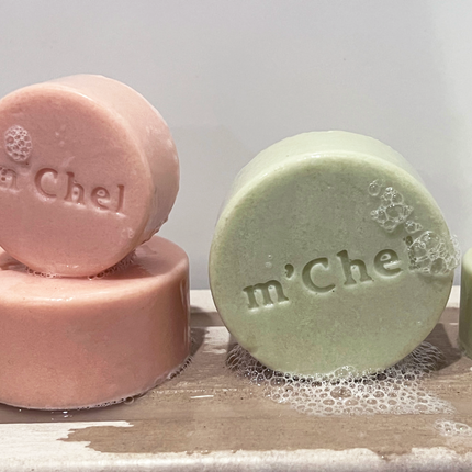 m'Chel Haircare - High Shine Shampoo + Weightless Daily Conditioner Bars Bundle