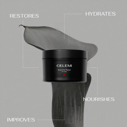 Celemi Cosmetics - Restorative hair mask with hydrolyzed keratin and avocado oil Supreme Repair