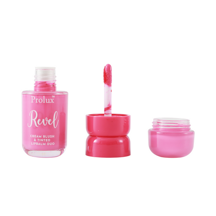 Prolux Cosmetics - Revel Cream Blush & Tinted Lip Balm Duo