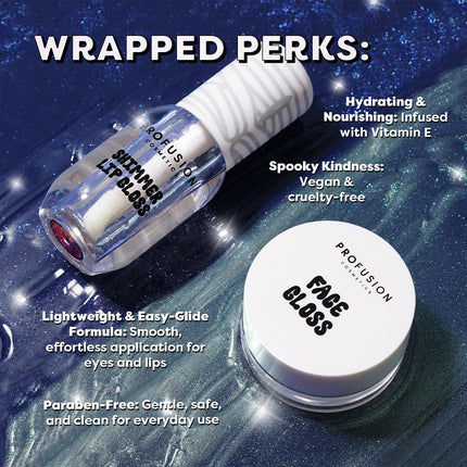 Profusion Cosmetics - Monster Bash | Mummy Glow Luminous Face & Lip Gloss Duo