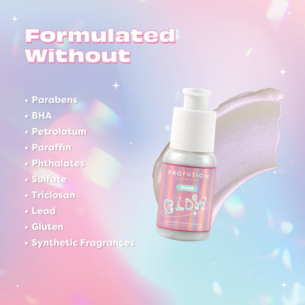 Profusion Cosmetics - Halo Glow Face & Body Glow Enhancer