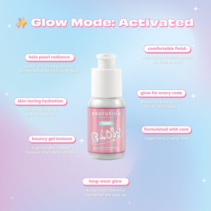 Profusion Cosmetics - Halo Glow Face & Body Glow Enhancer
