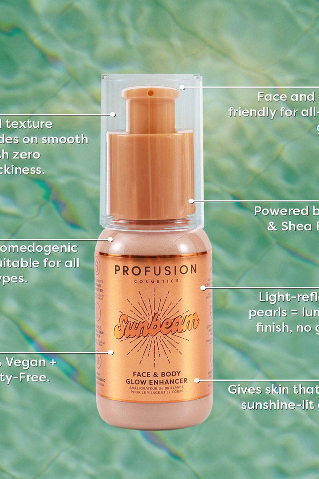 Profusion Cosmetics - West Coast Glow | Sunbeam Face & Body Glow Enhancer
