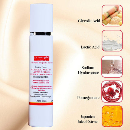 Gymsegbë - Thick As Thieves Pure Glycolic Acid Lactic Acid Extreme Gel Peel - 50ml