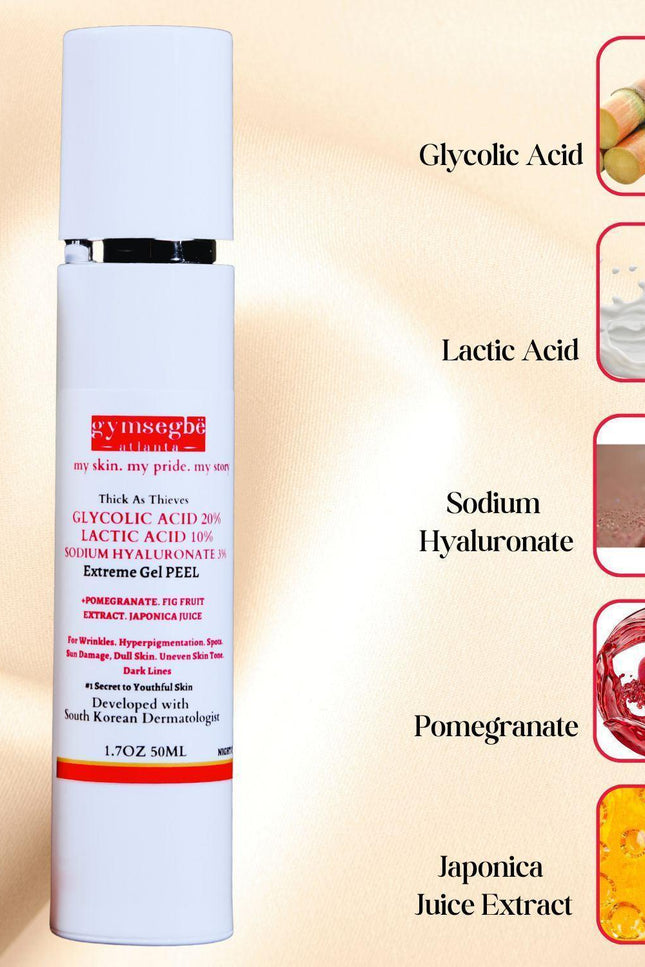 Gymsegbë - Thick As Thieves Pure Glycolic Acid Lactic Acid Extreme Gel Peel - 50ml