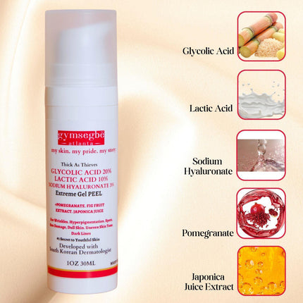 Gymsegbë - Thick As Thieves Pure Glycolic Acid Lactic Acid Extreme Gel Peel - 30ml