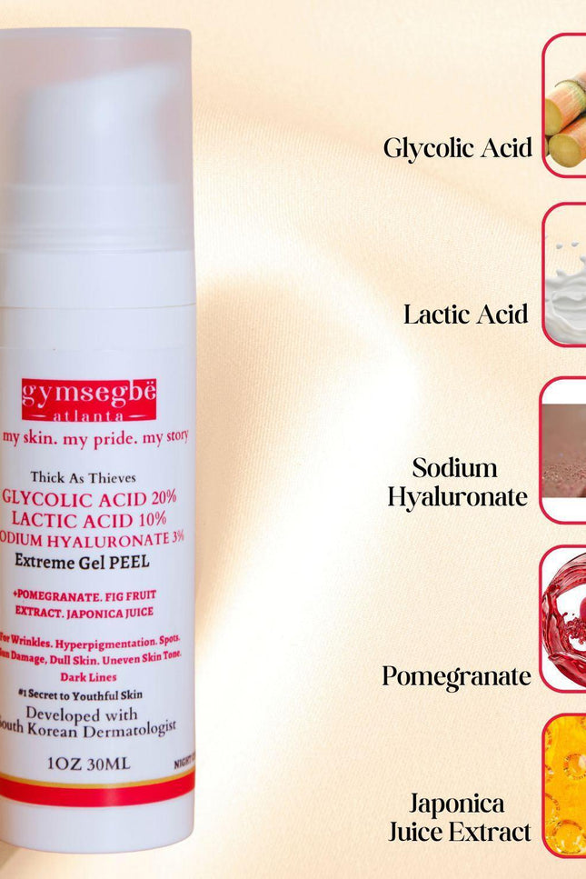 Gymsegbë - Thick As Thieves Pure Glycolic Acid Lactic Acid Extreme Gel Peel - 30ml