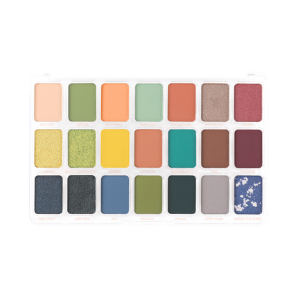 Profusion Cosmetics - Artistry 21 Shade Palette - Adventurous