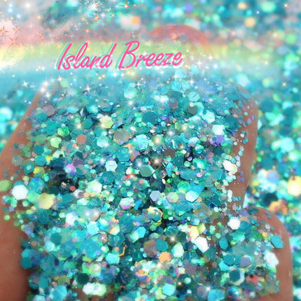 Inked Doll Cosmetics - ISLAND BREEZE Chunky Glamdoll Glitter