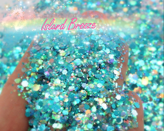 Inked Doll Cosmetics - ISLAND BREEZE Chunky Glamdoll Glitter