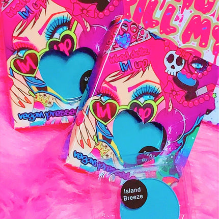 Inked Doll Cosmetics - ISLAND BREEZE! (Turquoise) PRESSED EYESHADOW SINGLE
