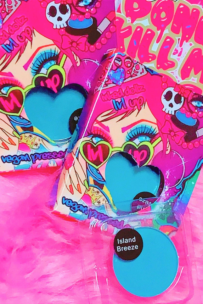 Inked Doll Cosmetics - ISLAND BREEZE! (Turquoise) PRESSED EYESHADOW SINGLE