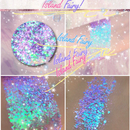 Inked Doll Cosmetics - ISLAND FAIRY *LMT EDT* Summer Festival Pressed Glitter
