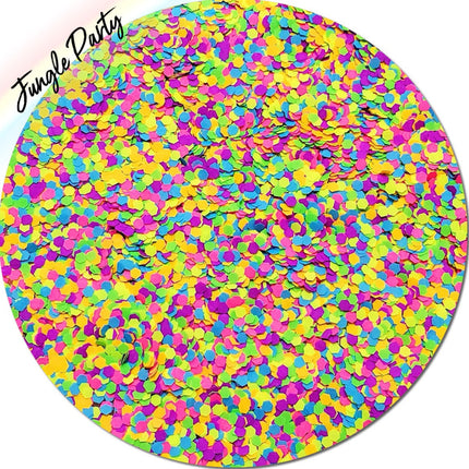 Inked Doll Cosmetics - "JUNGLE PARTY" *UV/BlackLight* Festival FunFetti