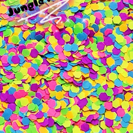 Inked Doll Cosmetics - "JUNGLE PARTY" *UV/BlackLight* Festival FunFetti