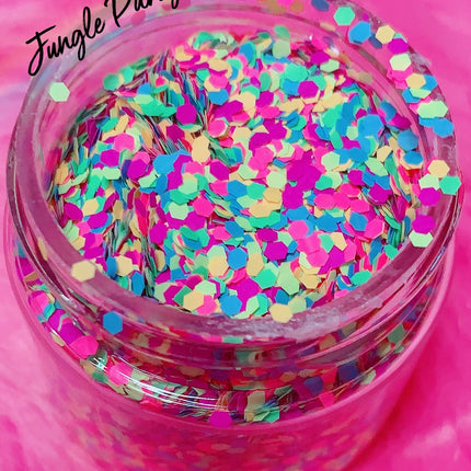 Inked Doll Cosmetics - "JUNGLE PARTY" *UV/BlackLight* Festival FunFetti