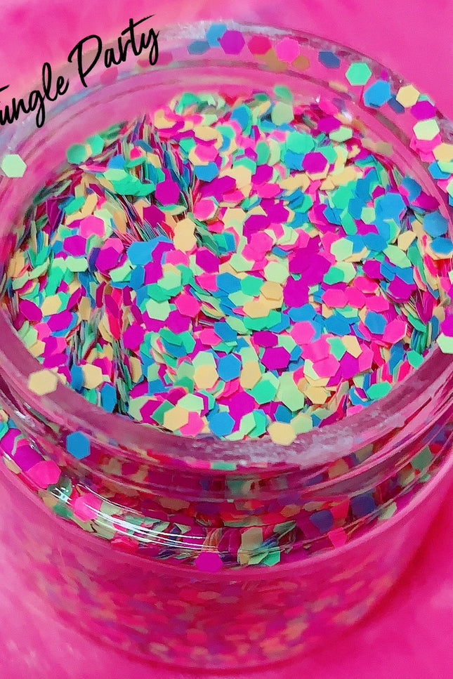 Inked Doll Cosmetics - "JUNGLE PARTY" *UV/BlackLight* Festival FunFetti