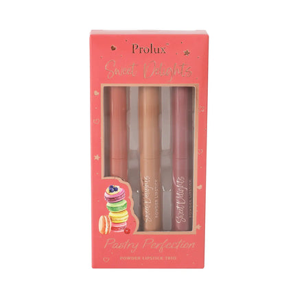 Prolux Cosmetics - Sweet Delights - Powder Lipstick Trio