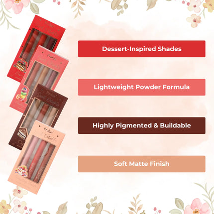 Prolux Cosmetics - Sweet Delights - Powder Lipstick Trio