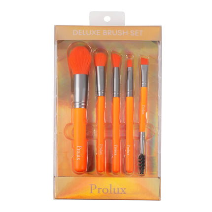 Prolux Cosmetics - Deluxe 5 Piece Neon Brush Set