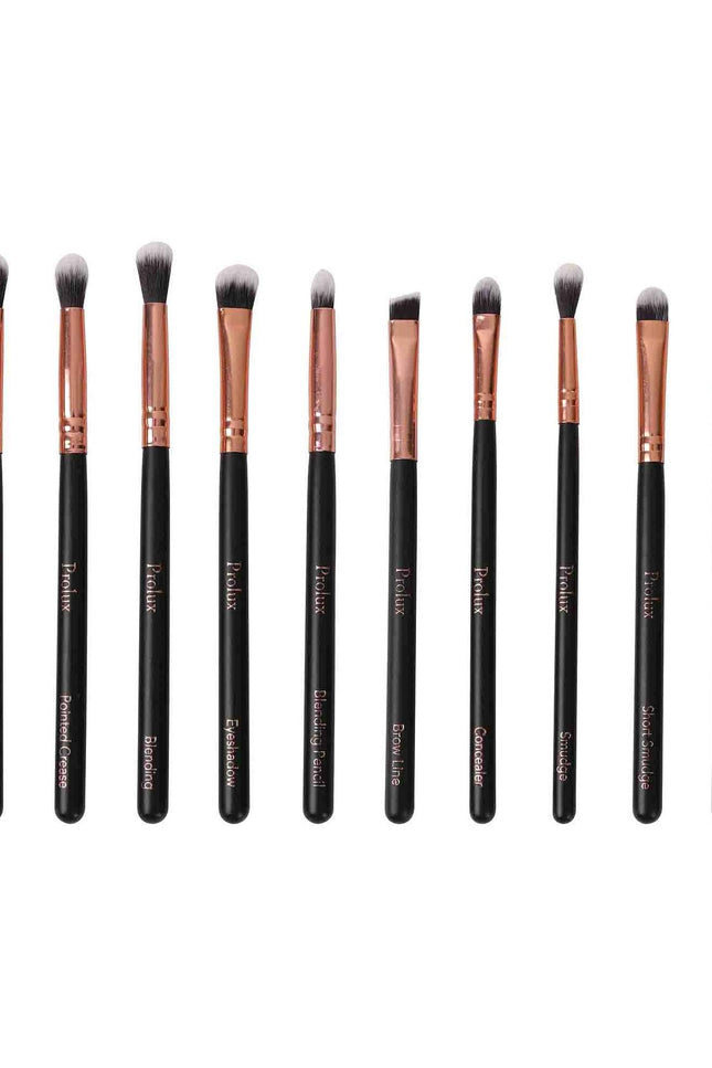 Prolux Cosmetics - Deluxe 12 Piece Eye Makeup Brush Set