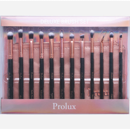 Prolux Cosmetics - Deluxe 12 Piece Eye Makeup Brush Set