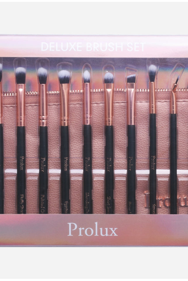 Prolux Cosmetics - Deluxe 12 Piece Eye Makeup Brush Set