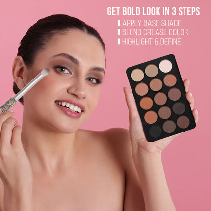 Prolux Cosmetics -Prolux 15-Shade Eyeshadow Palette