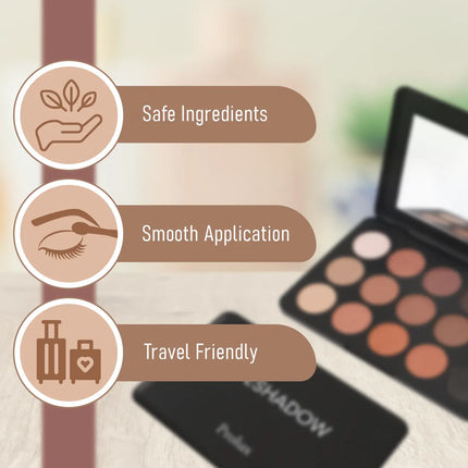 Prolux Cosmetics -Prolux 15-Shade Eyeshadow Palette
