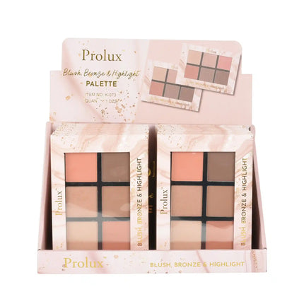 Prolux Cosmetics - Prolux Blush Bronze Highlight Palette