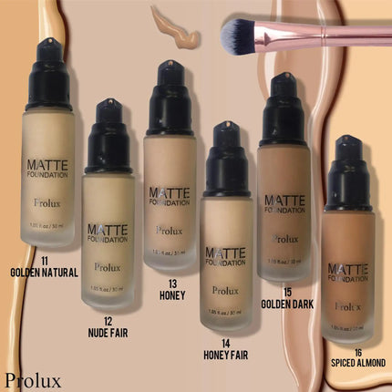 Prolux Cosmetics - Lightweight Matte Foundations