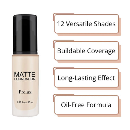 Prolux Cosmetics - Lightweight Matte Foundations