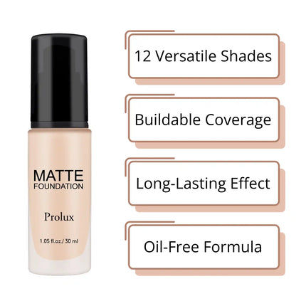 Prolux Cosmetics - Lightweight Matte Foundations