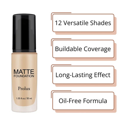 Prolux Cosmetics - Lightweight Matte Foundations