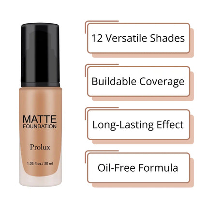 Prolux Cosmetics - Lightweight Matte Foundations