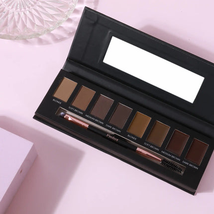 Prolux Cosmetics - Eyebrow Makeup Kits | 8 Shade Brow Palette with Brush